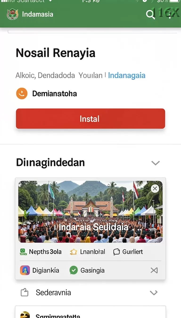 Cuplikan layar SURGAVIP — aktivitas