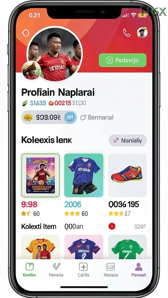 Cuplikan layar MPO999 — menu navigasi